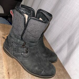 UGG Black and Gray Ankle Boots